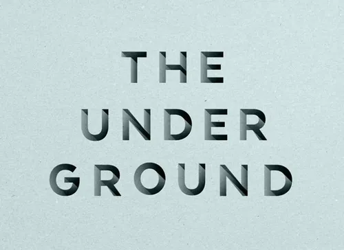 凹凸的字体特效Underground Psd Text Effect