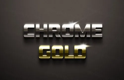 金属效果文字特效Metallic Psd Text Effect