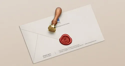 木质优雅蜡封标志贴图PSD模板Psd Wood Wax Seal Stamp Mockup