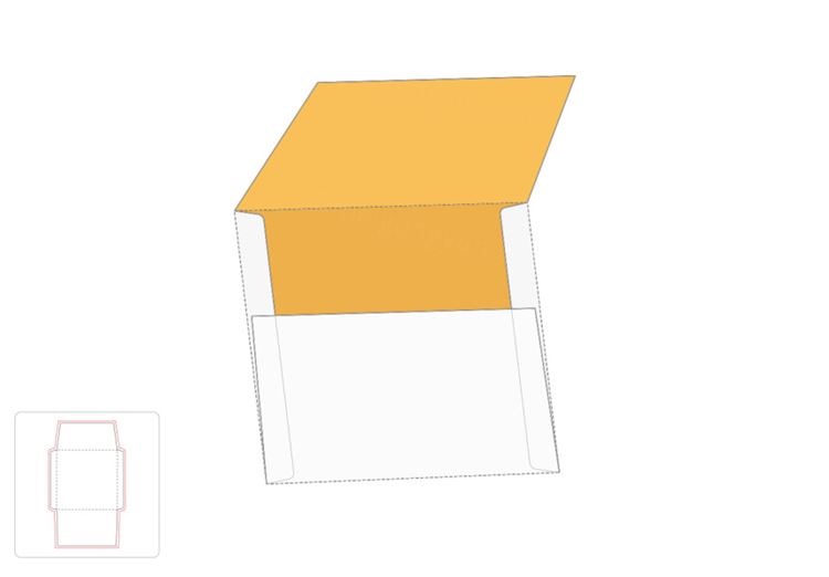 牙签包装盒模切图/刀模图EPS源文件