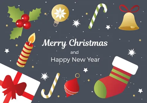 圣诞节新年矢量背景Christmas