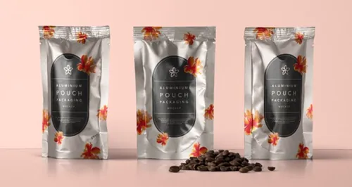 铝箔包装模型PSD贴图模板Psd Aluminium Foil Packaging Mockup