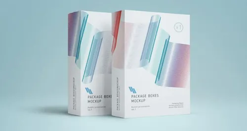 高质量产品包装贴图PSD模板Psd Product Box Package Mockup