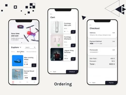 墨水集市电子商务用户界面工具包Ink Mart Ecommerce U