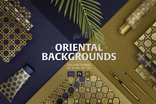 东方伊斯兰艺术曼荼罗传统几何抽象图案素材合辑 Orienta