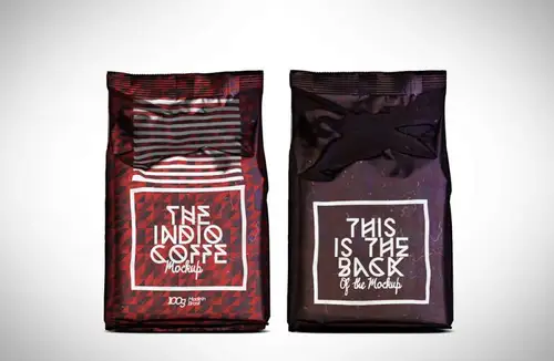 Coffee Package Mockup 袋装咖啡包装贴图模版 样机模版