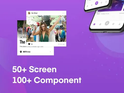 音乐节移动应用程序用户界面工具包 Festival Mobile Ap