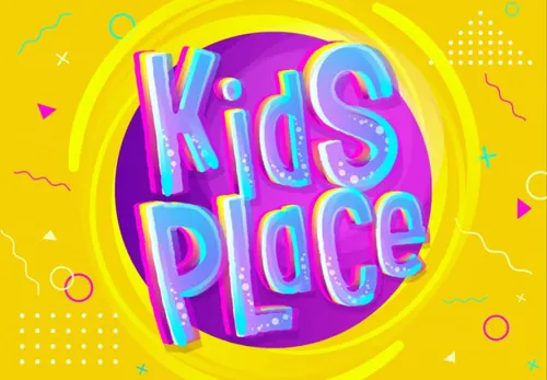 有趣的儿童游乐园主题卡通横幅矢量插图海报设计素材 Kids Place