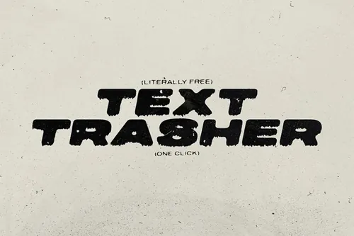 潮流积雪堆积文字效果PS动作素材 AAA - Text Tr