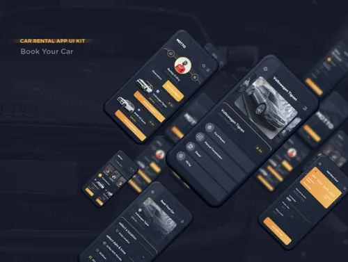 座右铭租车用户界面套件Motto Car Rental UI Kit