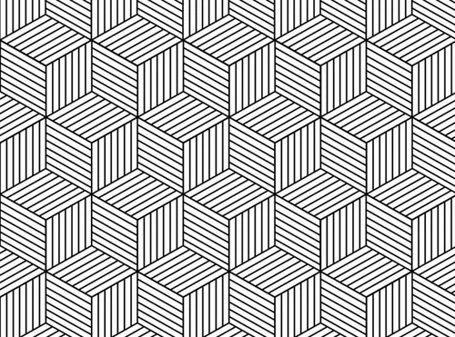 六角形几何图案 Hexagon Geometric Pattern – Vector