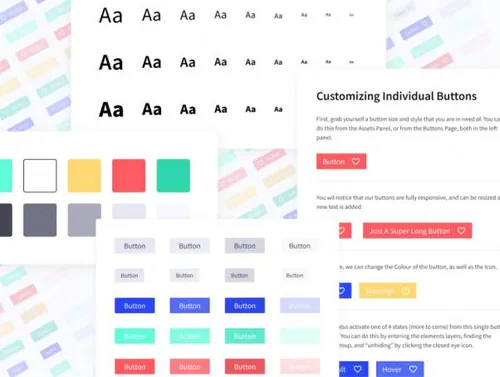 电源按钮登录页设计模板Power Buttons