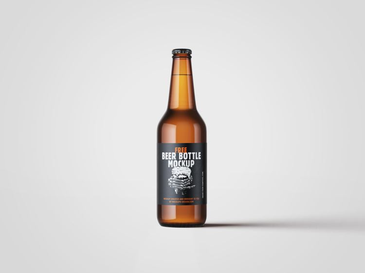 啤酒瓶包装设计样机PSD模板 Beer Bottle Mockup