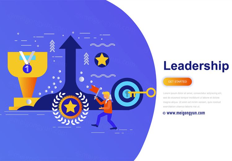 团队精神与现代商业学分制概念插图AI矢量设计素材