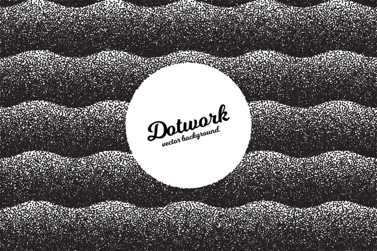 复古半色调墨水噪点几何抽象纹理矢量背景素材 Retro abstract texture background