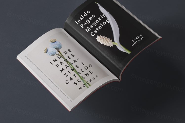 高品质杂志排版设计提案样机模板 Inside Psd Mag