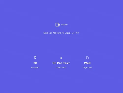社交网络应用程序用户界面工具包 Social Network App