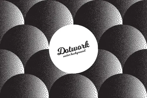 复古半色调墨水噪点几何抽象纹理矢量背景素材 Retro abstract texture background