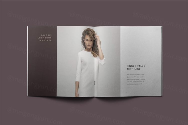 Solaris女性时尚高端图册设计模板 Solaris Lookbook Template 3731814
