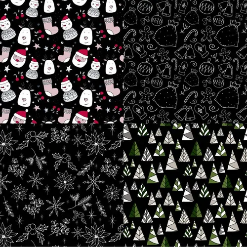 无缝装饰卡通图案 Seamless Decorative Patterns Patterns
