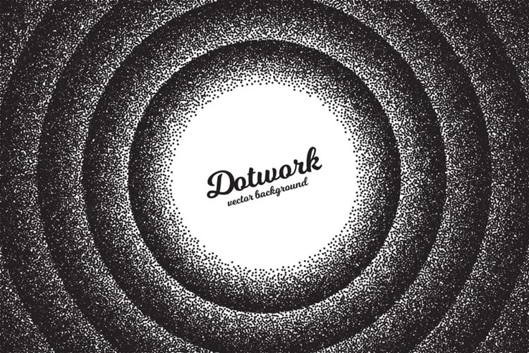 复古半色调墨水噪点几何抽象纹理矢量背景素材 Retro abstract texture background