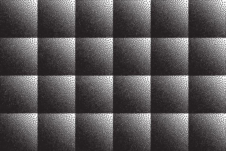 复古半色调墨水噪点几何抽象纹理矢量背景素材 Retro abstract texture background