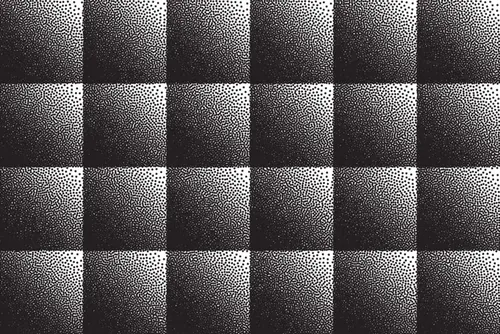 复古半色调墨水噪点几何抽象纹理矢量背景素材 Retro abstract texture background