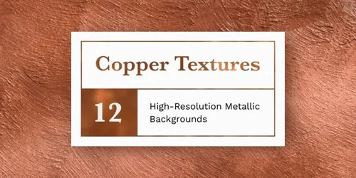 12款华丽铂金玫瑰金铜质感金属纹理材质 sumptuous copper textures