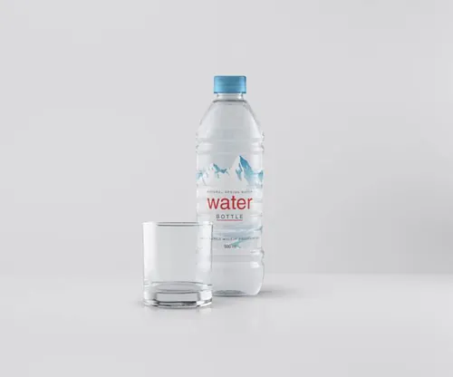 矿泉水包装样机PSD模板Psd Water Plastic Bottle Mockup