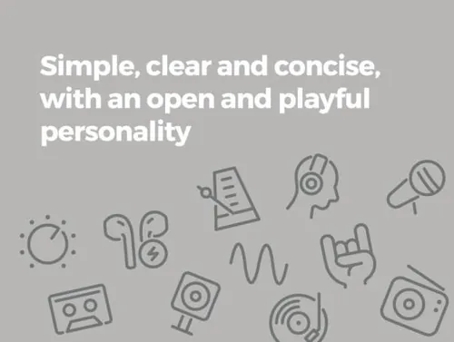 线性耳机音频图标Audio Icons