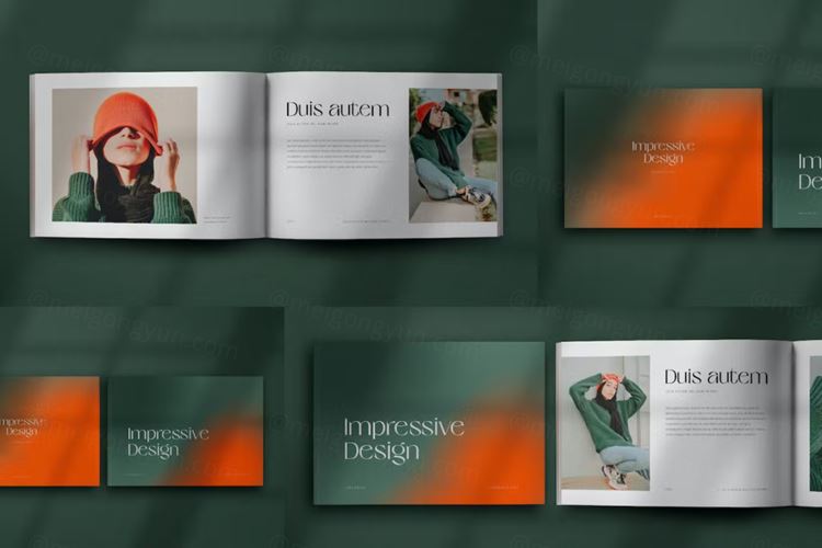 杂志书籍内页封面设计贴图展示样机模板 Autem – Lan