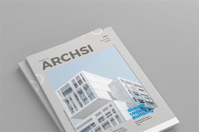 Archsi-杂志模板  archsi magazine template