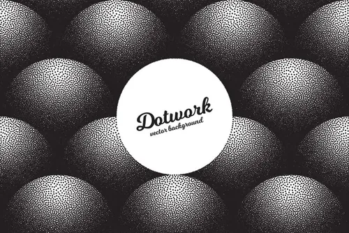 复古半色调墨水噪点几何抽象纹理矢量背景素材 Retro abstract texture background