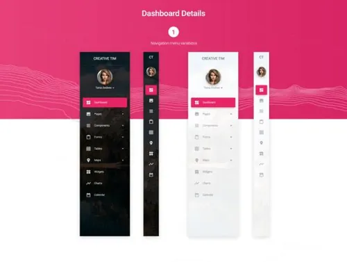 商务网页仪表盘管理后台UI工具包 Material Dashboard Pro