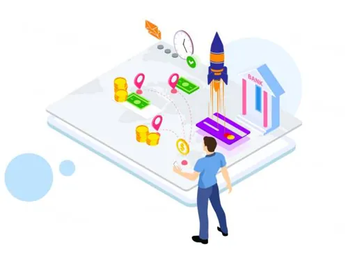 财务套件等距插图Finance Kit Isometric Illus