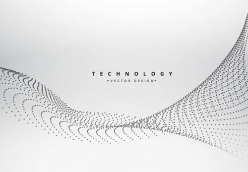 科技感高清背景震撼粒子球形波纹未来连接互联网大数据AI矢量设计素材模板1929
