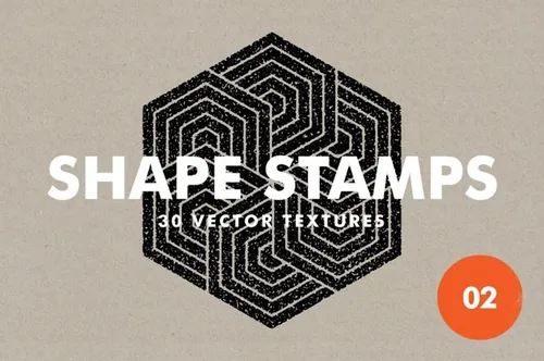 复古抽象几何学多边形矢量形状合集包 Vector Shape