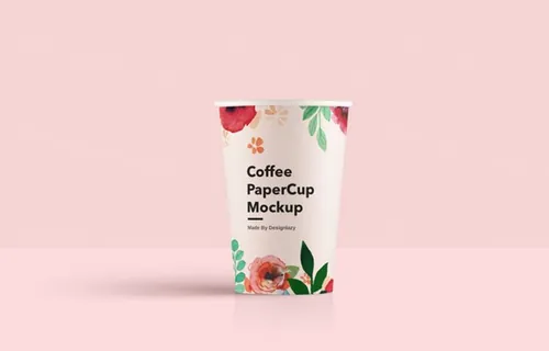 纸杯贴图样机PSD模板Coffee Cup Mockup
