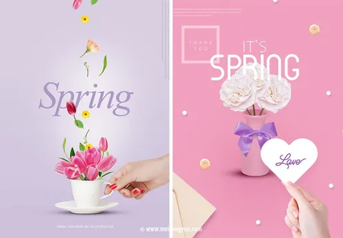 情人节海报PSD源文件Valentine\'s Day Pos