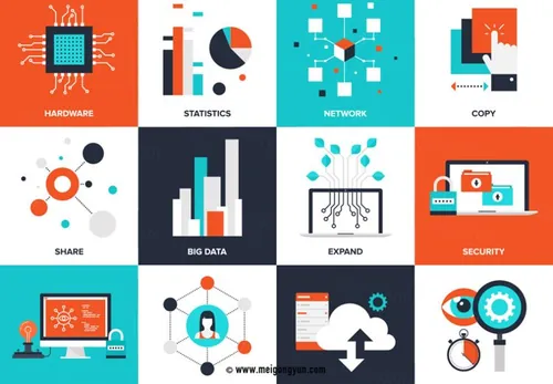 数据分析矢量元素Data analysis
