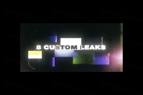 8款高品质动态漏光视频叠加层素材 BEAN LIGHT LEAKS 1