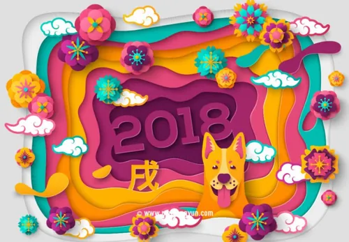 狗年新春春节海报矢量源文件-Happy-New-Year