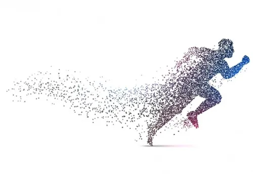 科技感奔跑高清背景震撼粒子球形波纹未来连接互联网大数据EPS矢量设计素材模板6272