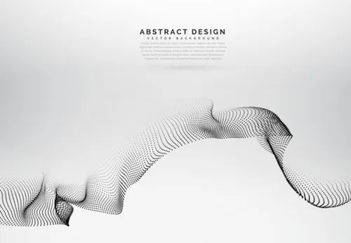 科技感高清背景震撼粒子球形波纹未来连接互联网大数据EPS矢量设计素材模板6507