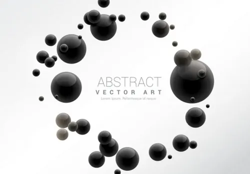 科技感高清背景震撼粒子球形波纹未来连接互联网大数据EPS矢量设计素材模板6548