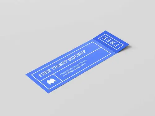 电影票音乐会票务演唱会门票设计提案样机模板 Ticket Mockup 样机模版