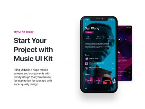 神奇音乐应用程序用户界面工具包RLing - Amazing Musi