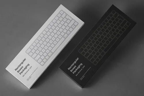 矩形盒包装样机 Psd Rectangular Box Packaging Mockup