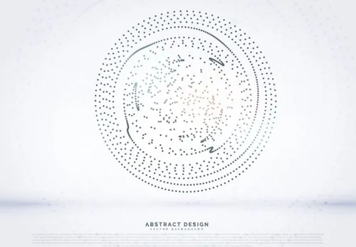 科技感高清背景震撼粒子球形波纹未来连接互联网大数据EPS矢量设计素材模板081401