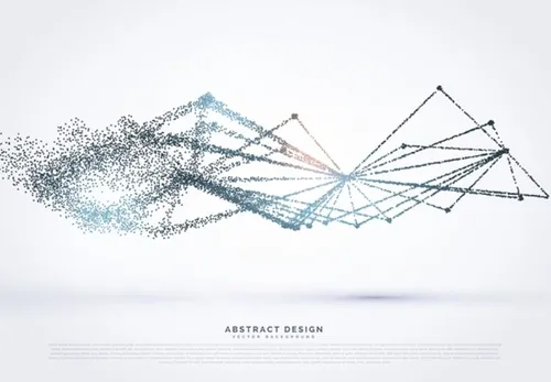 科技感高清背景震撼粒子球形波纹未来连接互联网大数据EPS矢量设计素材模板081402